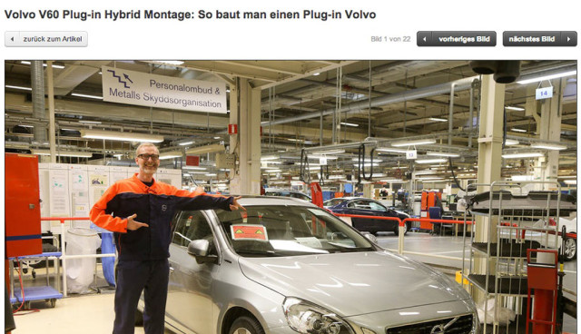 Volvo V60 Hybrid - Montage auto motor und sport