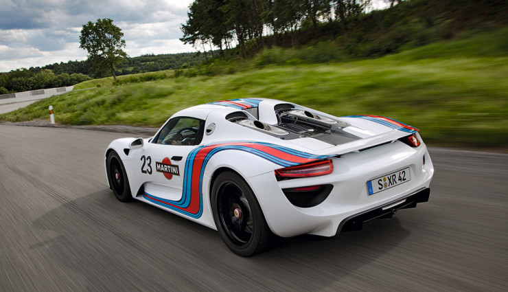 Porsche 918 Spyder Martini Racing Tail Pipes