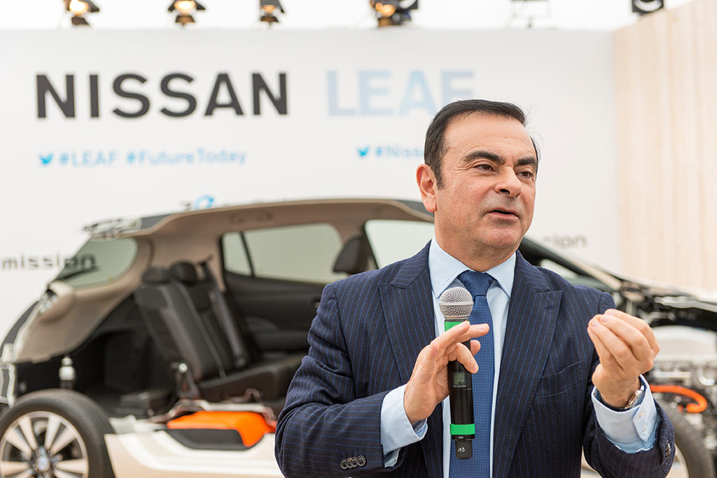 Renault-Nissan - Carlos Ghosn von Nissan Leaf und Elektromobilität überzeugt