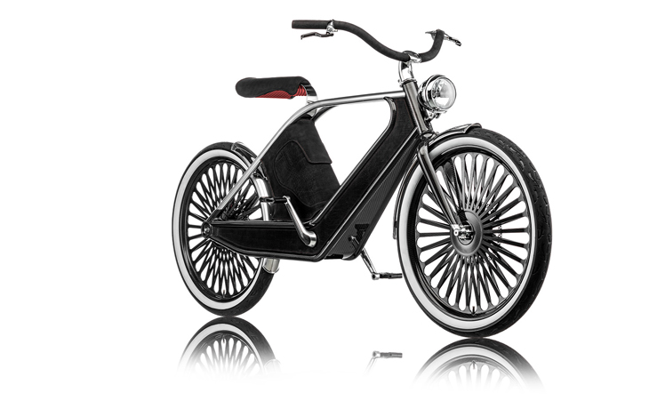Cykno E-Bike Elektrofahrrad Schwarz Front