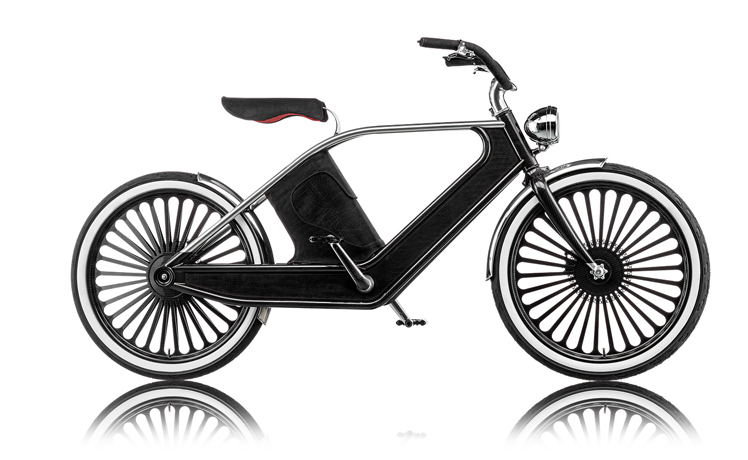 Cykno E-Bike Elektrofahrrad Schwarz Seite