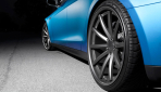 Tesla Model S Matt-Blau-Metallic von Vossen Wheels Felgen 3