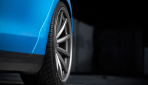 Tesla Model S Matt-Blau-Metallic von Vossen Wheels Felgen 2