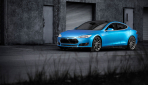 Tesla Model S Matt-Blau-Metallic von Vossen Wheels Seite 2