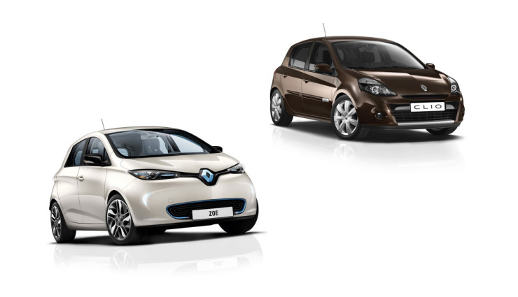 Renault ZOE gegen Renaul Clio 740x425
