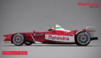 Formel E Team Rennwagen Mahindra Racing
