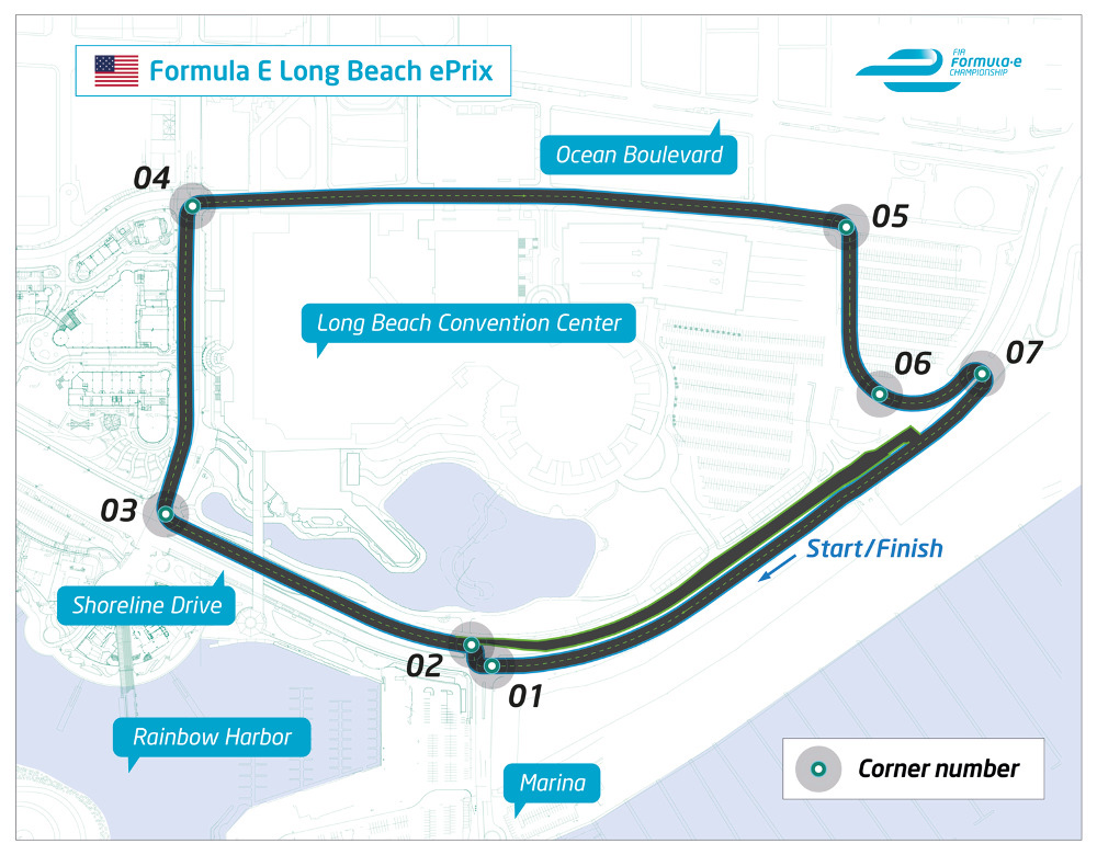 Formel-E-Long-Beach-ePrix-Rennkurs