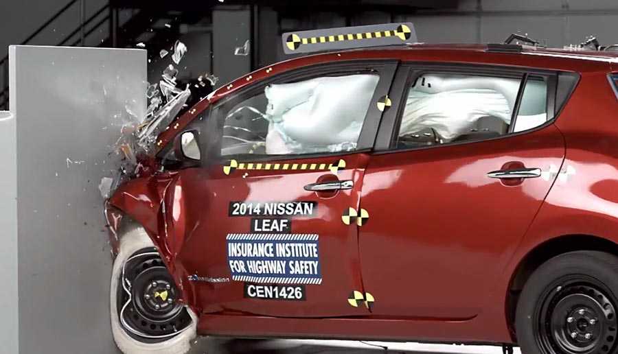 Nissan LEAF Crashtest Sicherheit
