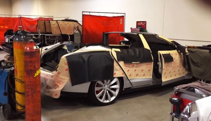 Wie ein Tesla Model S zum Cabrio wird (Videos)