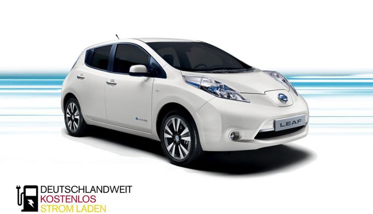 Elektroautos aller Marken tanken kostenlos bei Nissan