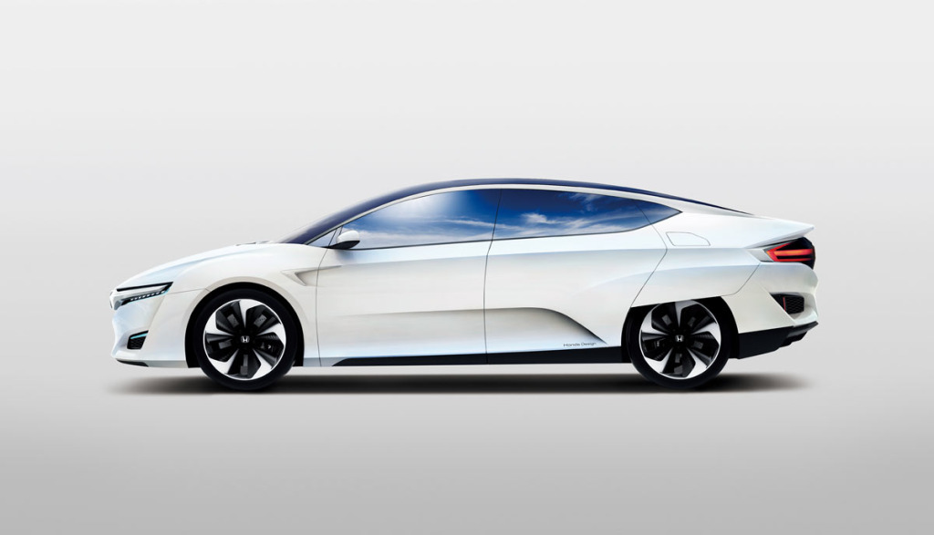 Honda-FCV-Wasserstoff-Brensstoffzelle-Auto-Seite