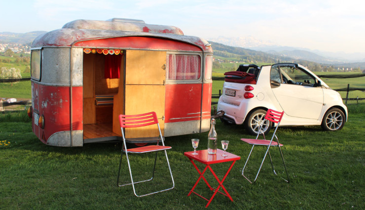 Elektroauto-Smart-Camping