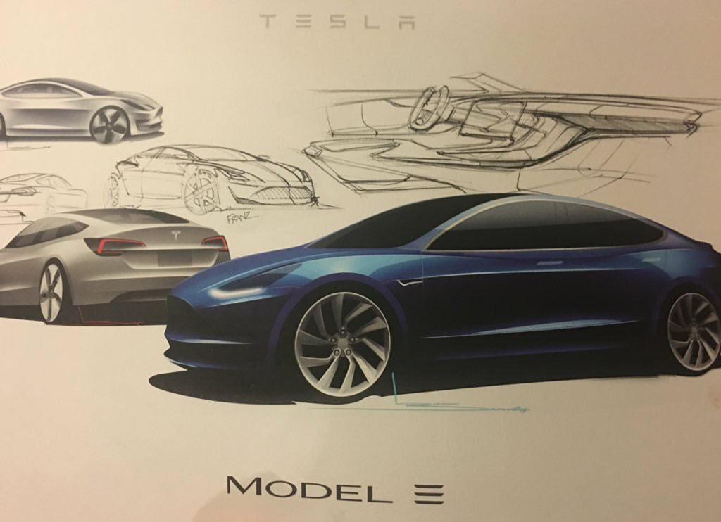 Tesla-Model-3-Design-Skizze