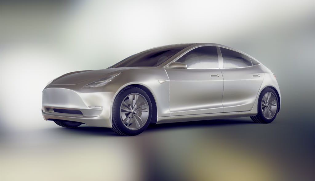 Tesla-Model-3-3D-Modell