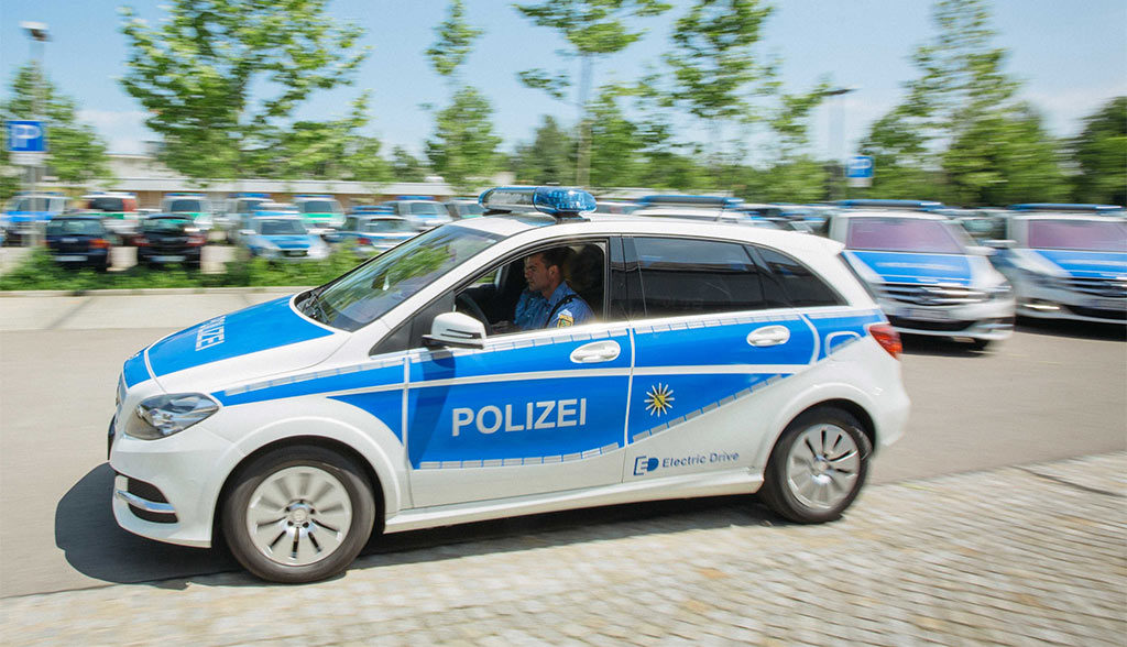 Elektroauto-B-Klasse-Polizei-Sachsen