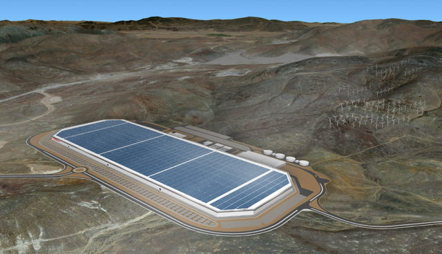Tesla-Batteriezellen-Gigafactory