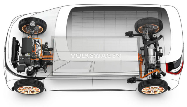 Volkswagen-Elektroauto-Batteriezellen