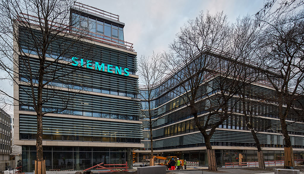 Siemens-Elektroauto-Ladestation