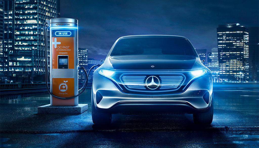 Daimler-ChargePoint-Elektroauto