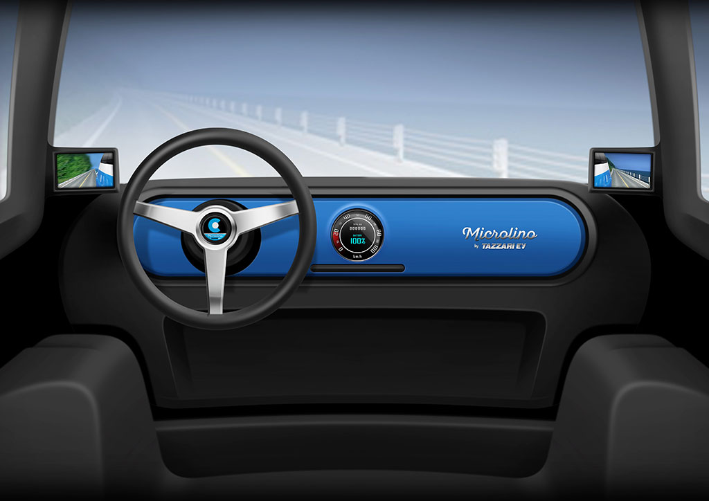 Microlino-Elektroauto-Touchscreen-Display