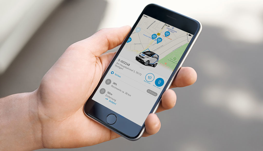 car2go-Elektroauto-Smartphone-App