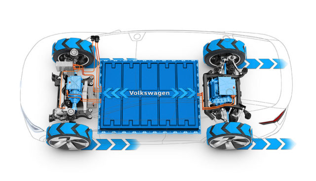 VW-Tesla-Elektroauto