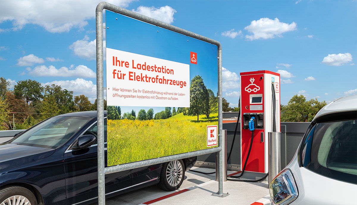 Kaufland-Elektroauto-Ladestation
