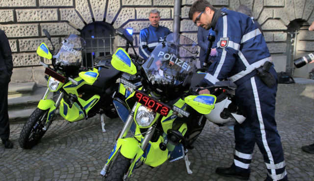 Polizei-Motorrad-Zero-Motorcycles