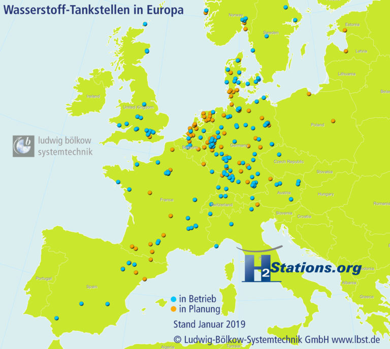 Deutschland jetzt mit 60 Wasserstoff-Tankstellen - ecomento.de Deutschland jetzt mit 60 Wasserstoff-Tankstellen - ecomento.de