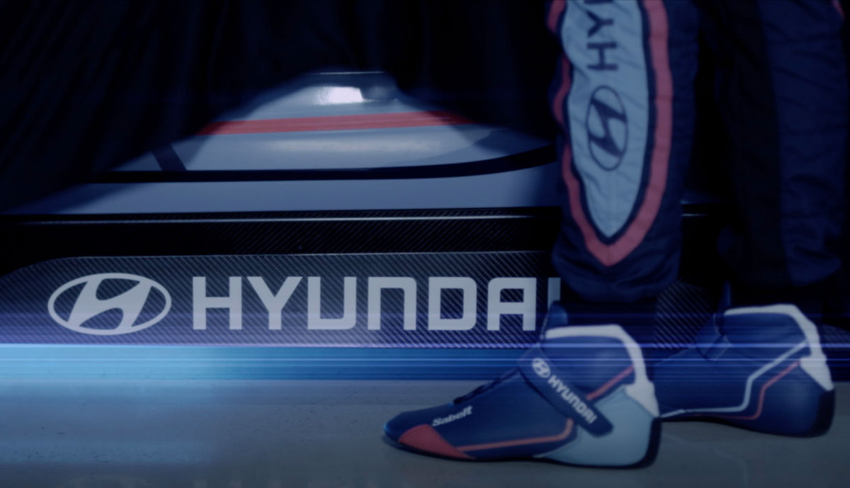 Hyundai-Elektroauto-Rennwagen