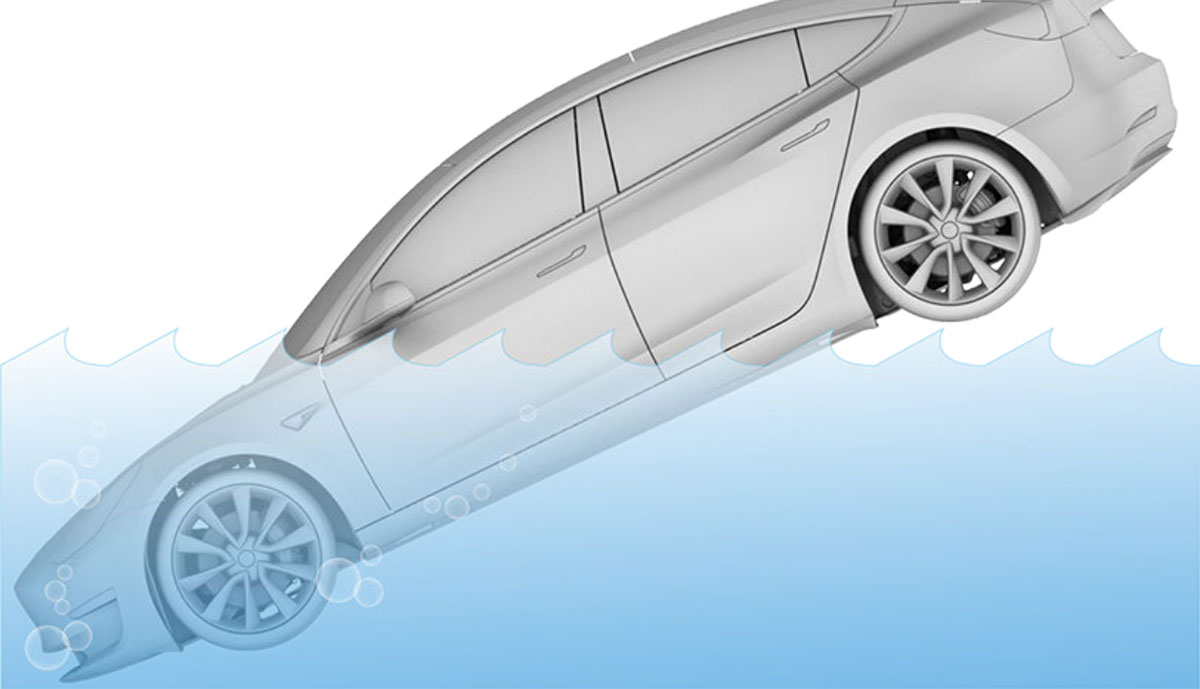 Tesla-Model-S-unter-Wasser