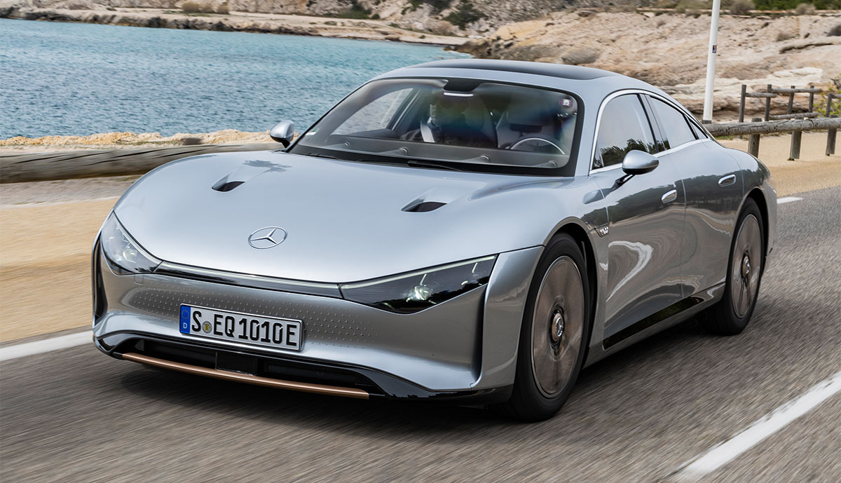 Mercedes listrik menempuh jarak lebih dari 1000 kilometer