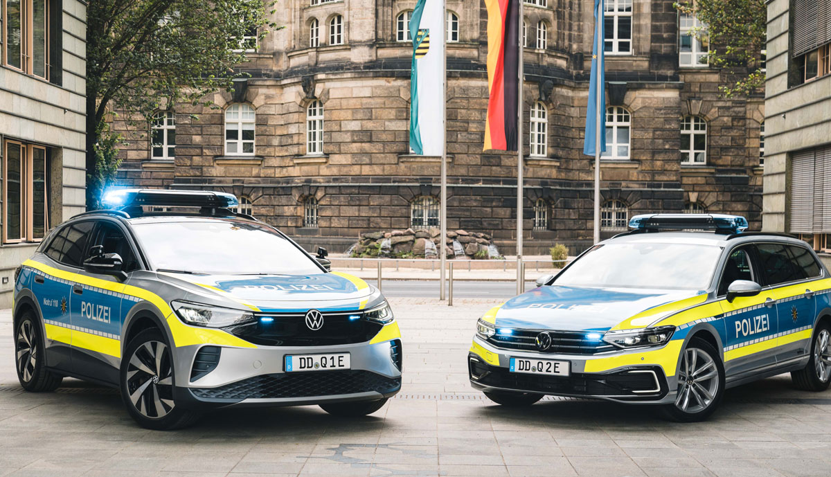Polizei Dresden testet Elektroauto im Streifendienst 