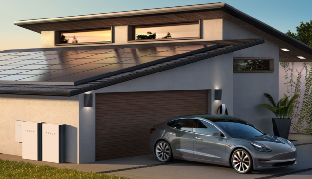 Tesla-Solarpanele-Stromspeicher