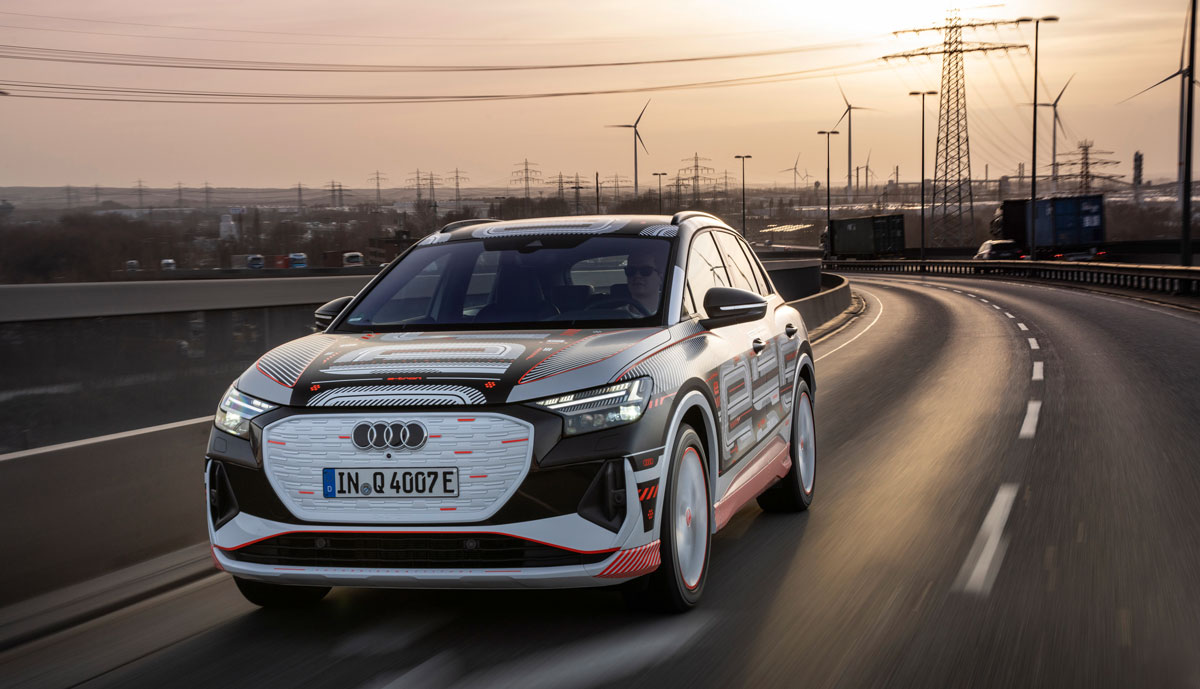 Audi-Elektroauto-Stromnetz
