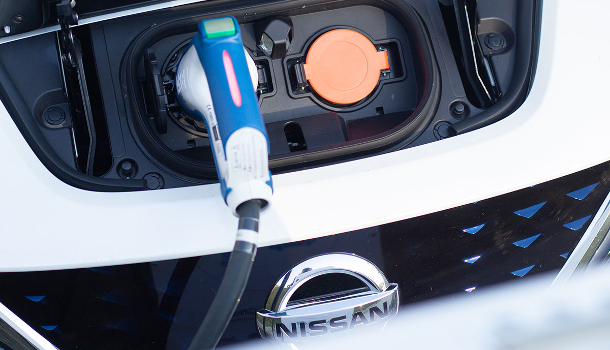 Nissan-LEAF-Ladeanschluss