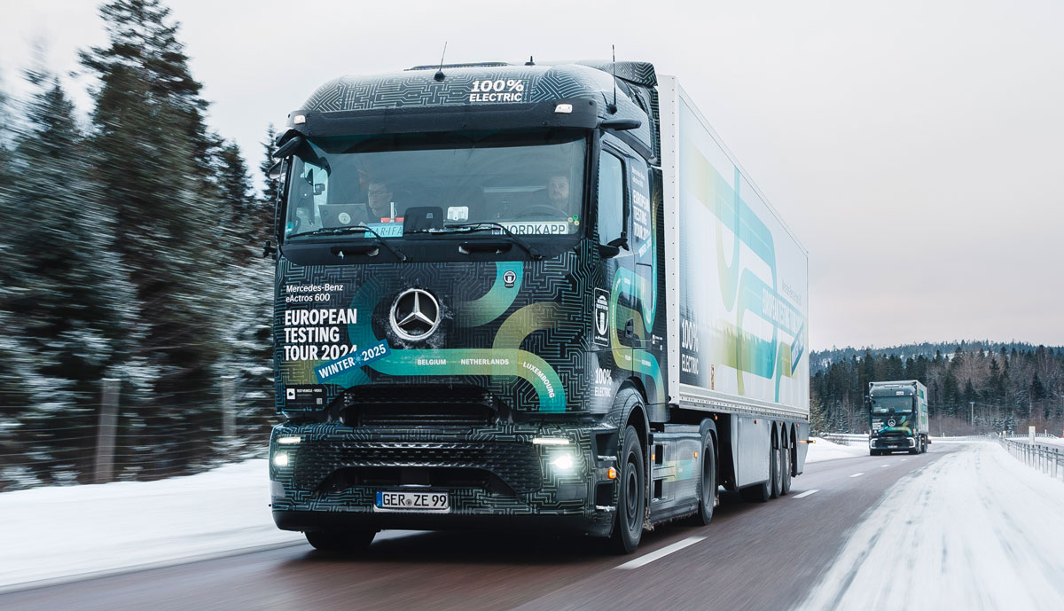 Mercedes-eActros-Wintertests