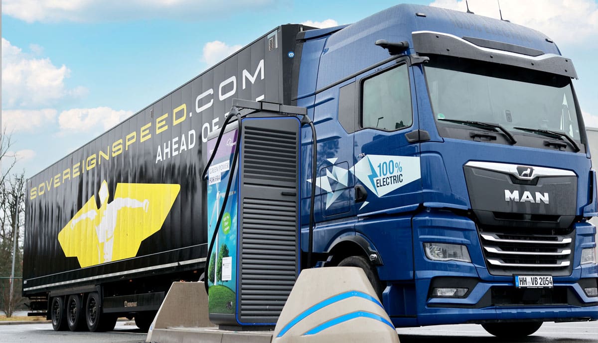 Fraport-E-Lkw-Schnellladestation