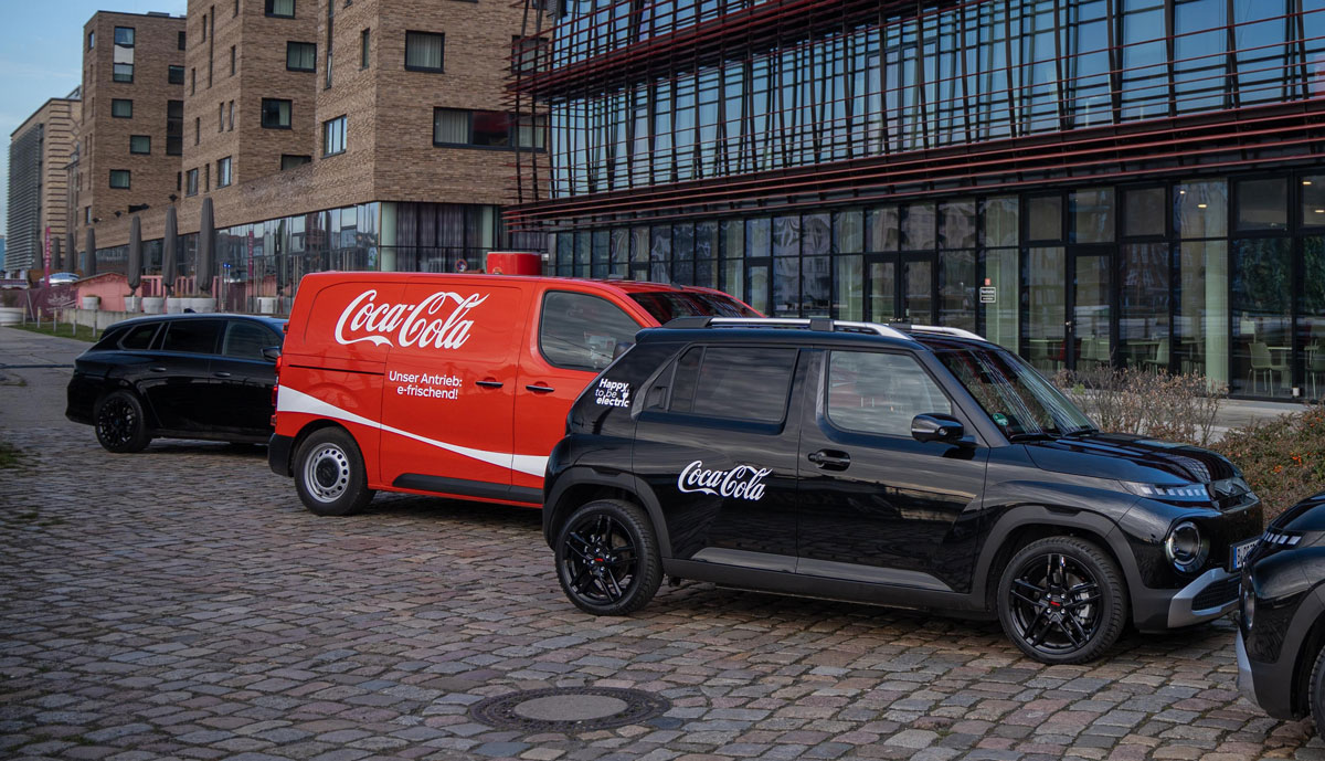 Coca-Cola elektrifiziert komplette Pkw- und Transporter-Flotte in Deutschland