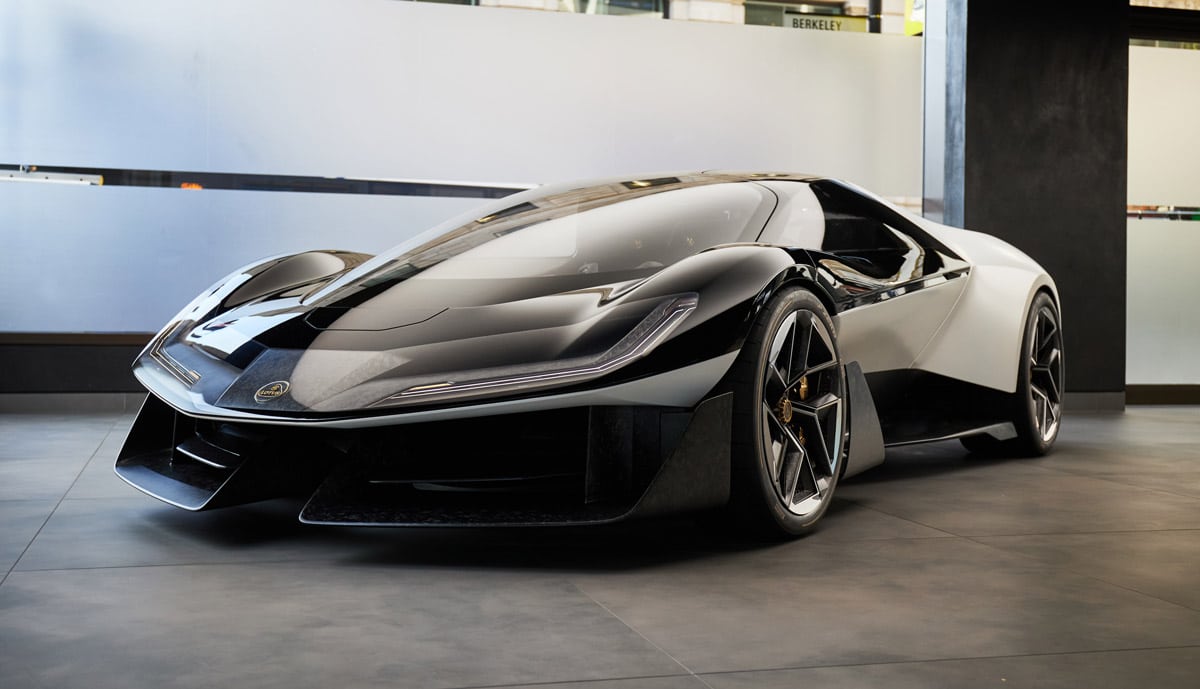 Lotus plant einen neuen Supersportwagen als Hybrid statt Plug-in-Hybrid, um Batteriegröße und ladebezogene Komponenten zu reduzieren.