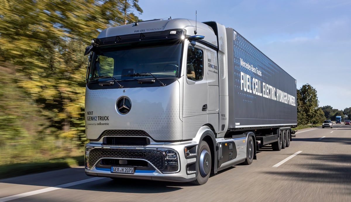 Dachser erhält ersten NextGenH2 Truck von Mercedes