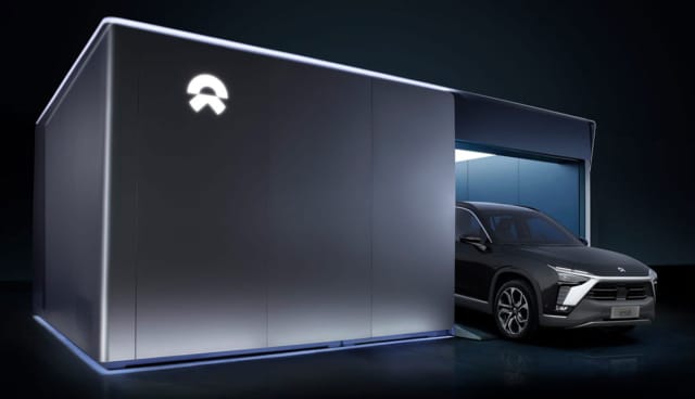 NIO-Batteriewechselstation