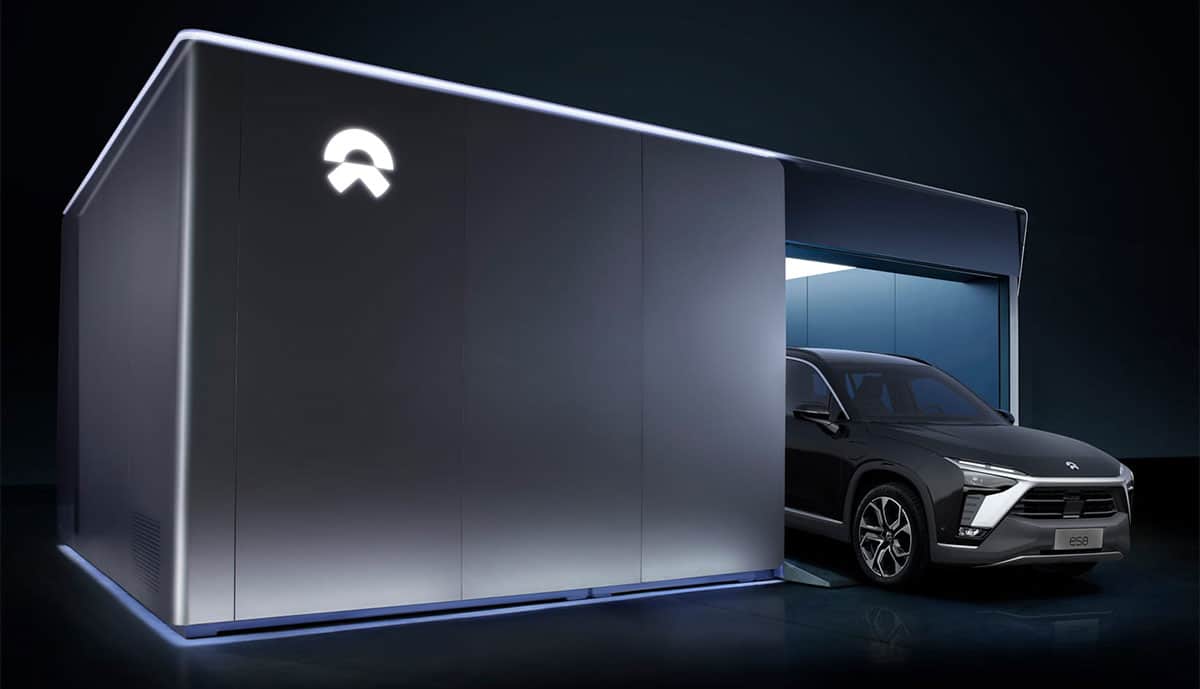 NIO-Batteriewechselstation