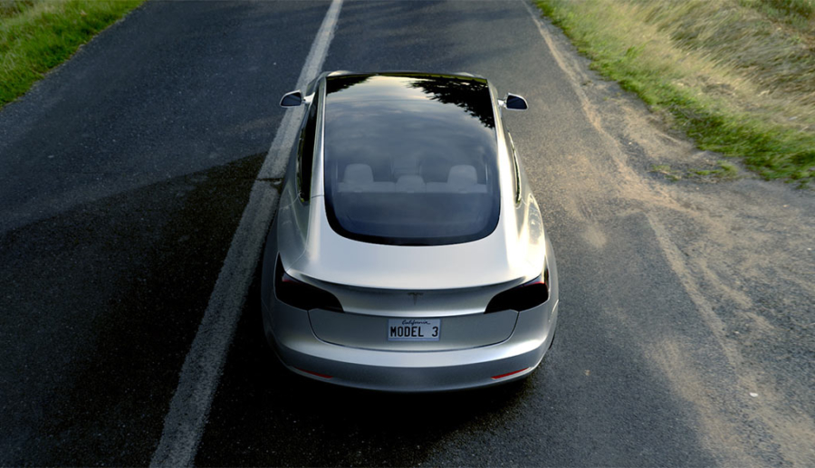 Tesla Model 3 mit Solardach?